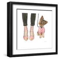 Furry Fashion Friends III-Emily Adams-Framed Art Print