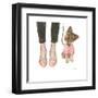 Furry Fashion Friends III-Emily Adams-Framed Art Print