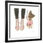 Furry Fashion Friends III-Emily Adams-Framed Art Print