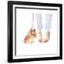 Furry Fashion Friends IV-Emily Adams-Framed Art Print