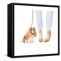 Furry Fashion Friends IV-Emily Adams-Framed Stretched Canvas