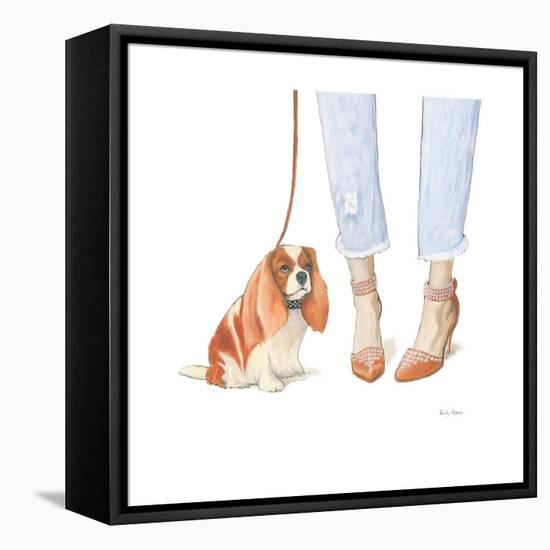 Furry Fashion Friends IV-Emily Adams-Framed Stretched Canvas