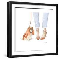 Furry Fashion Friends IV-Emily Adams-Framed Art Print