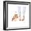 Furry Fashion Friends IV-Emily Adams-Framed Art Print