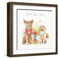 Furry Pals V-Beth Grove-Framed Art Print