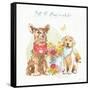 Furry Pals V-Beth Grove-Framed Stretched Canvas