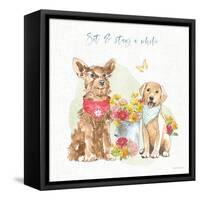 Furry Pals V-Beth Grove-Framed Stretched Canvas