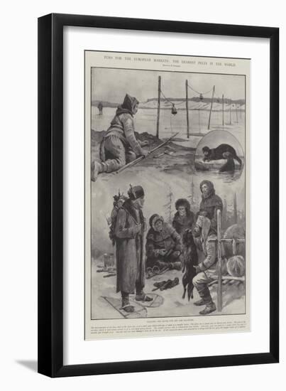 Furs for the European Markets, the Dearest Pelts in the World-Paul Frenzeny-Framed Giclee Print