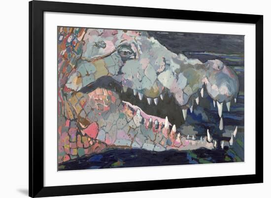 Further Down the River - the Crocodile, 1982-Peter Wilson-Framed Giclee Print