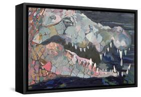 Further Down the River - the Crocodile, 1982-Peter Wilson-Framed Stretched Canvas