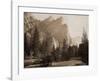 Further Up the Valley, The Three Brothers, the highest, 3,830 ft., Yosemite, California, 1866-Carleton Watkins-Framed Art Print