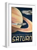 Furture Saturn, Visit the Historic Rings of Saturn-Lynx Art Collection-Framed Art Print