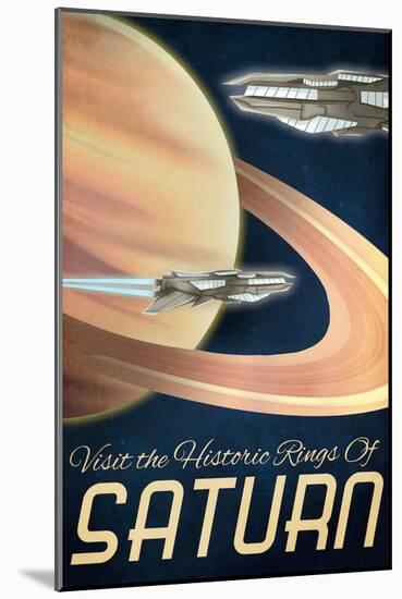 Furture Saturn, Visit the Historic Rings of Saturn-Lynx Art Collection-Mounted Art Print