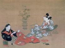 Courtesan Entertaining an Actor, C1695-Furuyama Moroshige-Framed Giclee Print