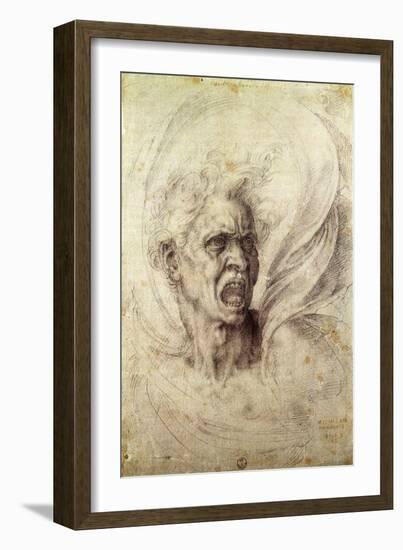 Fury, 1510-Michelangelo Buonarroti-Framed Giclee Print