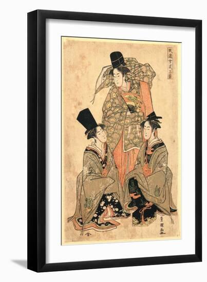 Furyu Onna Shikisanba-Utagawa Toyokuni-Framed Giclee Print