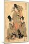 Furyu Onna Shikisanba-Utagawa Toyokuni-Mounted Giclee Print