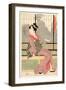 Furyu Yusuzumi San Bijin-Kikukawa Eizan-Framed Giclee Print