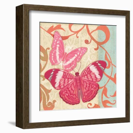 Fuschia Butterfly I-Alan Hopfensperger-Framed Art Print