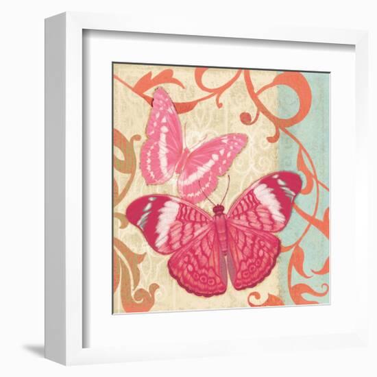 Fuschia Butterfly I-Alan Hopfensperger-Framed Art Print