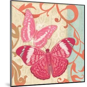 Fuschia Butterfly I-Alan Hopfensperger-Mounted Art Print