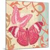 Fuschia Butterfly I-Alan Hopfensperger-Mounted Art Print