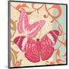 Fuschia Butterfly I-Alan Hopfensperger-Mounted Art Print