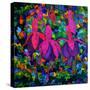 Fuschia Flowers-Pol Ledent-Stretched Canvas