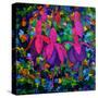 Fuschia Flowers-Pol Ledent-Stretched Canvas