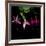 fuschia I-Magda Indigo-Framed Photographic Print