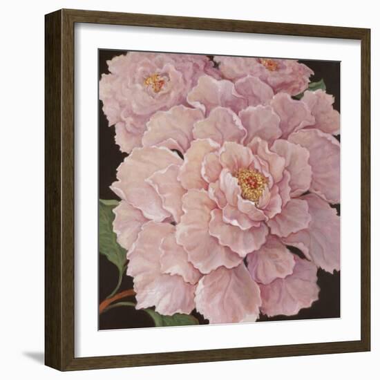 Fuschia Peonies-Janet Kruskamp-Framed Art Print