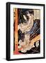 Fusehime Saving Inue Shimbyoe Masahi from a Thunderboit-Kuniyoshi Utagawa-Framed Giclee Print