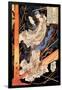 Fusehime Saving Inue Shimbyoe Masahi from a Thunderboit-Kuniyoshi Utagawa-Framed Giclee Print