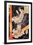 Fusehime Saving Inue Shimbyoe Masahi from a Thunderboit-Kuniyoshi Utagawa-Framed Giclee Print