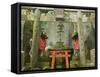 Fushimi Inari-Taisha Shrine, Kyoto, Kansai, Honshu, Japan-Schlenker Jochen-Framed Stretched Canvas