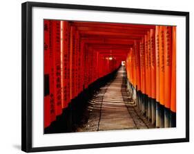 Fushimi-Inari Taisha "Torii Tunnels," Japan-Frank Carter-Framed Photographic Print