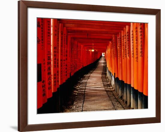 Fushimi-Inari Taisha "Torii Tunnels," Japan-Frank Carter-Framed Photographic Print