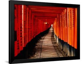 Fushimi-Inari Taisha "Torii Tunnels," Japan-Frank Carter-Framed Photographic Print