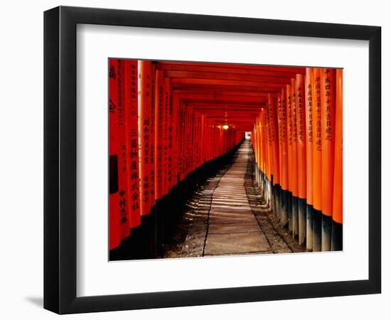 Fushimi-Inari Taisha "Torii Tunnels," Japan-Frank Carter-Framed Photographic Print
