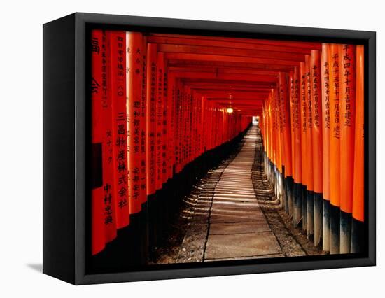 Fushimi-Inari Taisha "Torii Tunnels," Japan-Frank Carter-Framed Stretched Canvas