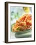 Fusilli with Tomato Sauce-null-Framed Photographic Print