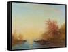 Fusine, environs de Venise-Felix Ziem-Framed Stretched Canvas