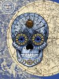 Sugar Skull Caribbean Blue-Fusion Idol Arts-Giclee Print