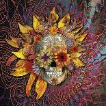 Sugar Skull Paisley Garden-Fusion Idol Arts-Giclee Print