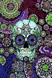 Sugar Skull Paisley Garden-Fusion Idol Arts-Giclee Print