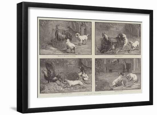 Fuss and Feathers-Sir John Gilbert-Framed Giclee Print