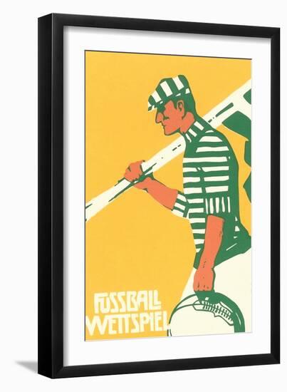 Fussball Wettspiel-null-Framed Art Print