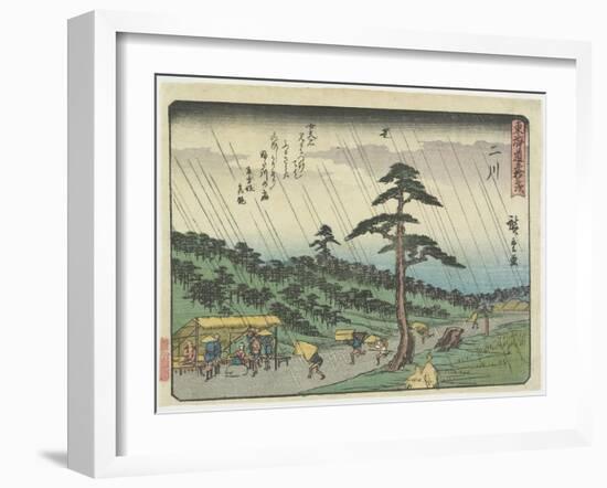 Futakawa, 1837-1844-Utagawa Hiroshige-Framed Giclee Print