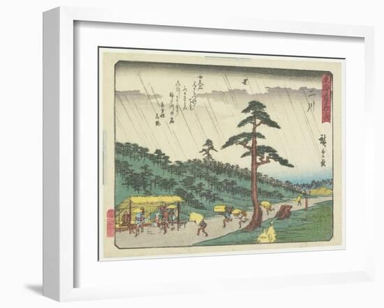 Futakawa, 1837-1844-Utagawa Hiroshige-Framed Giclee Print