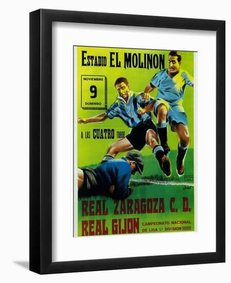 Futbol Promotion - Estadio El Molinon-Lantern Press-Framed Art Print